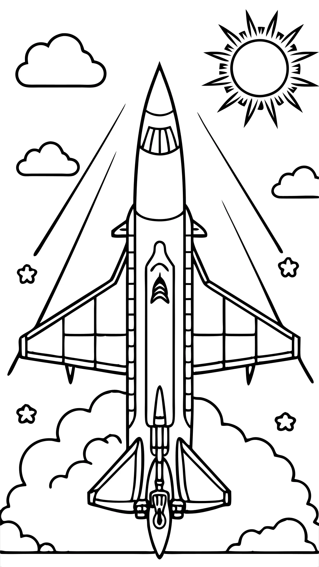 jet coloring page